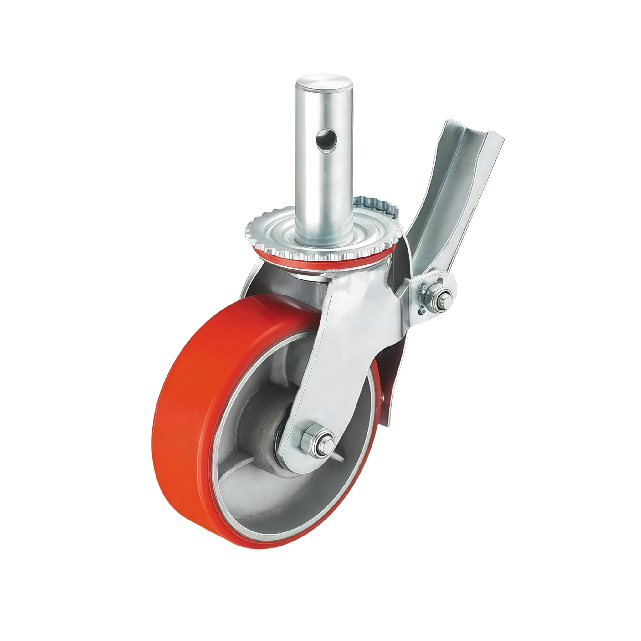 200mm Caster Wheel PU (Red)